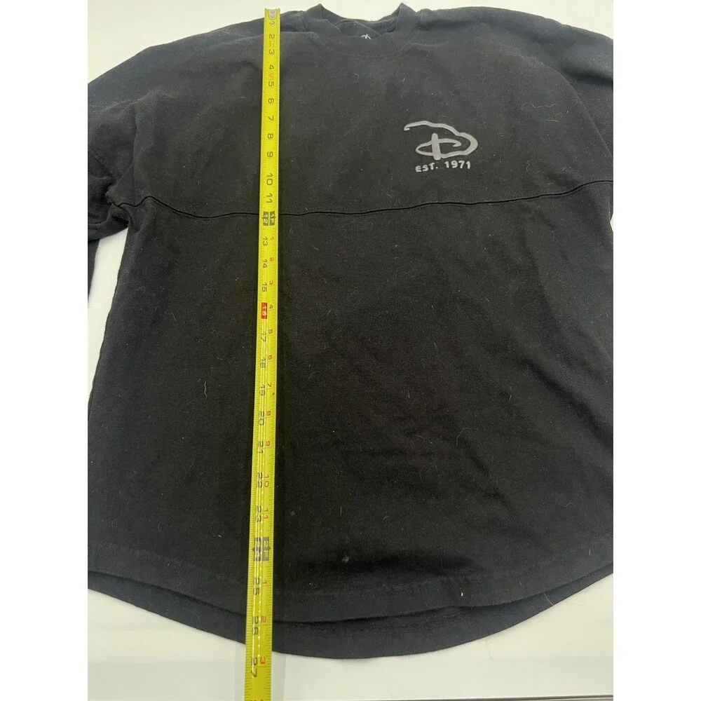 Walt Disney World Spirit Jersey Monochrome Black on Black Disney Parks XS